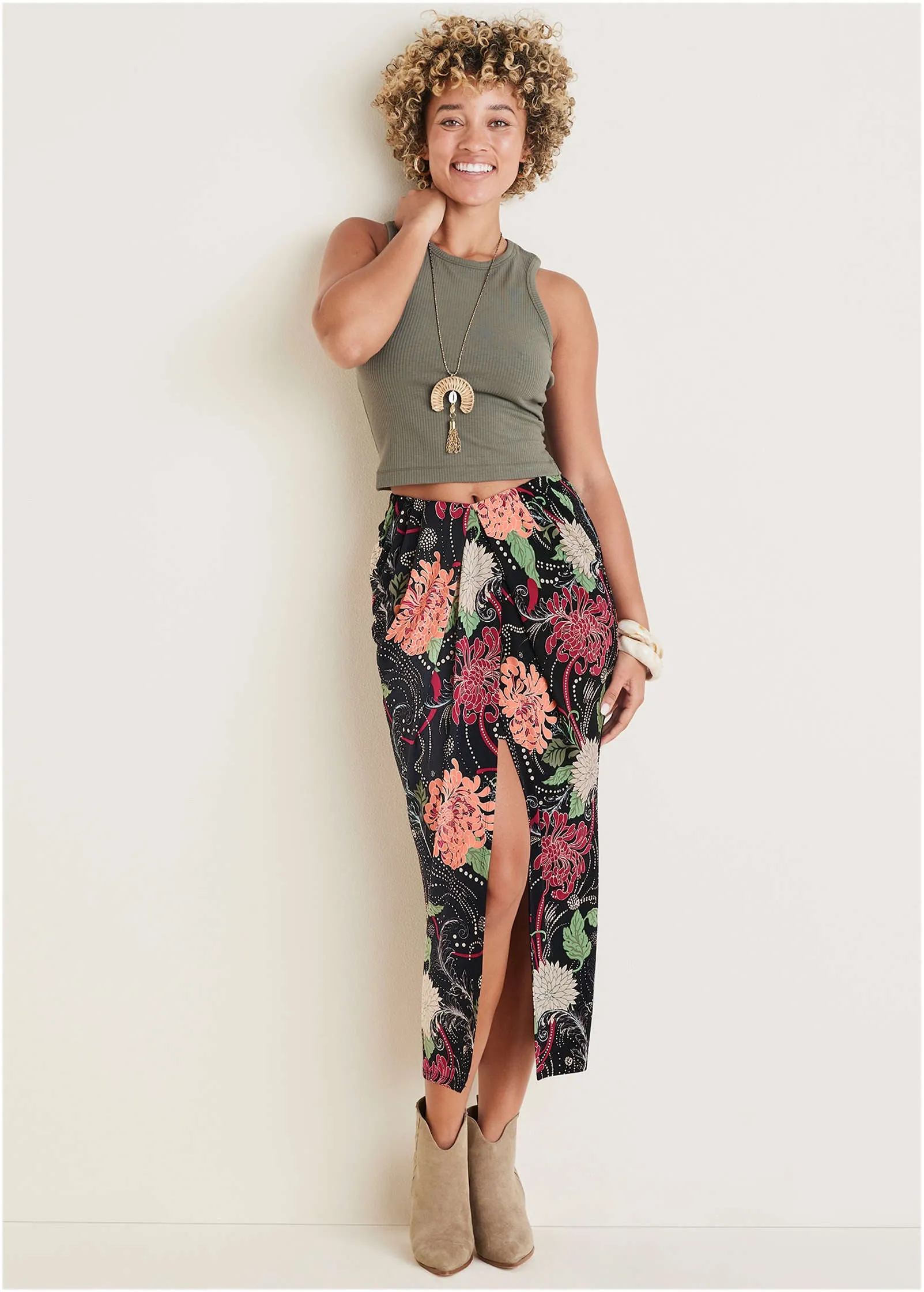 Stretch Knit Wrap Skirt  - Whimsical Mums