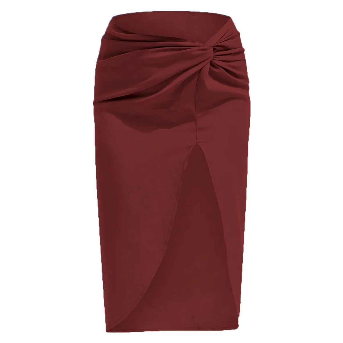 Twisted Satin Skirt