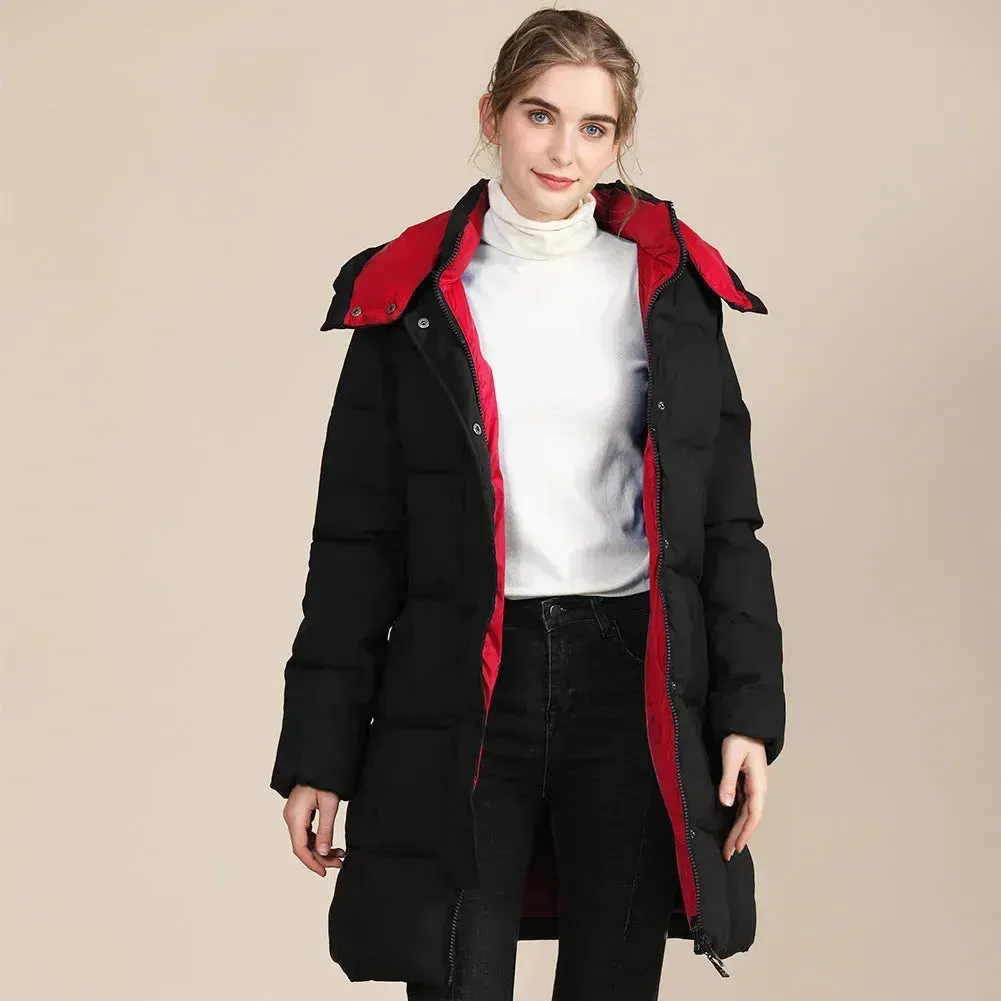 Unisex Hooded Winter Long Puffer coat