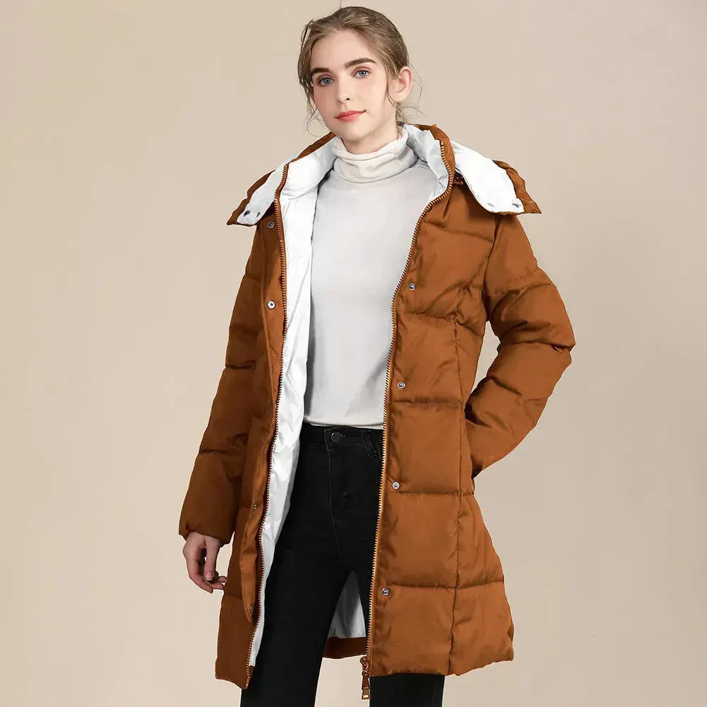 Unisex Hooded Winter Long Puffer coat