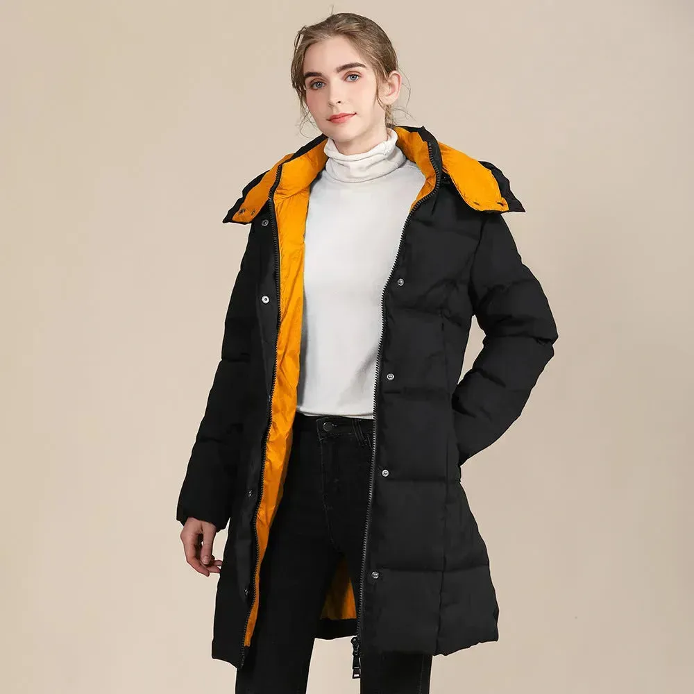 Unisex Hooded Winter Long Puffer coat