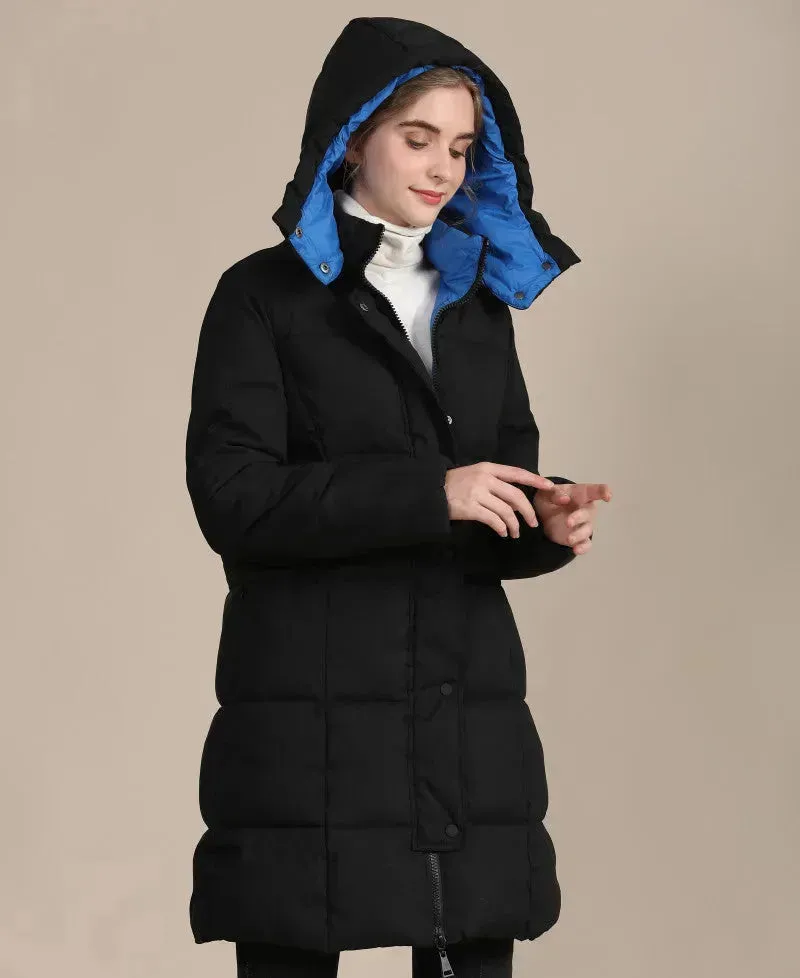 Unisex Hooded Winter Long Puffer coat