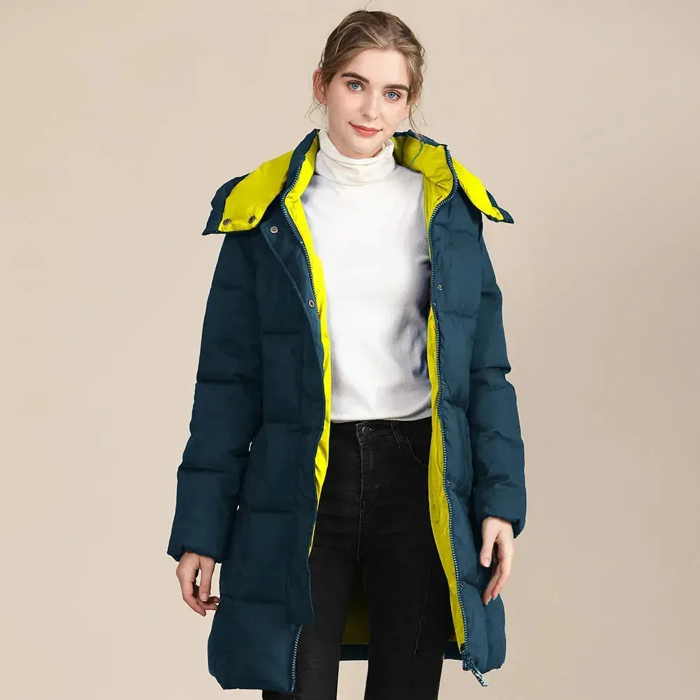 Unisex Hooded Winter Long Puffer coat