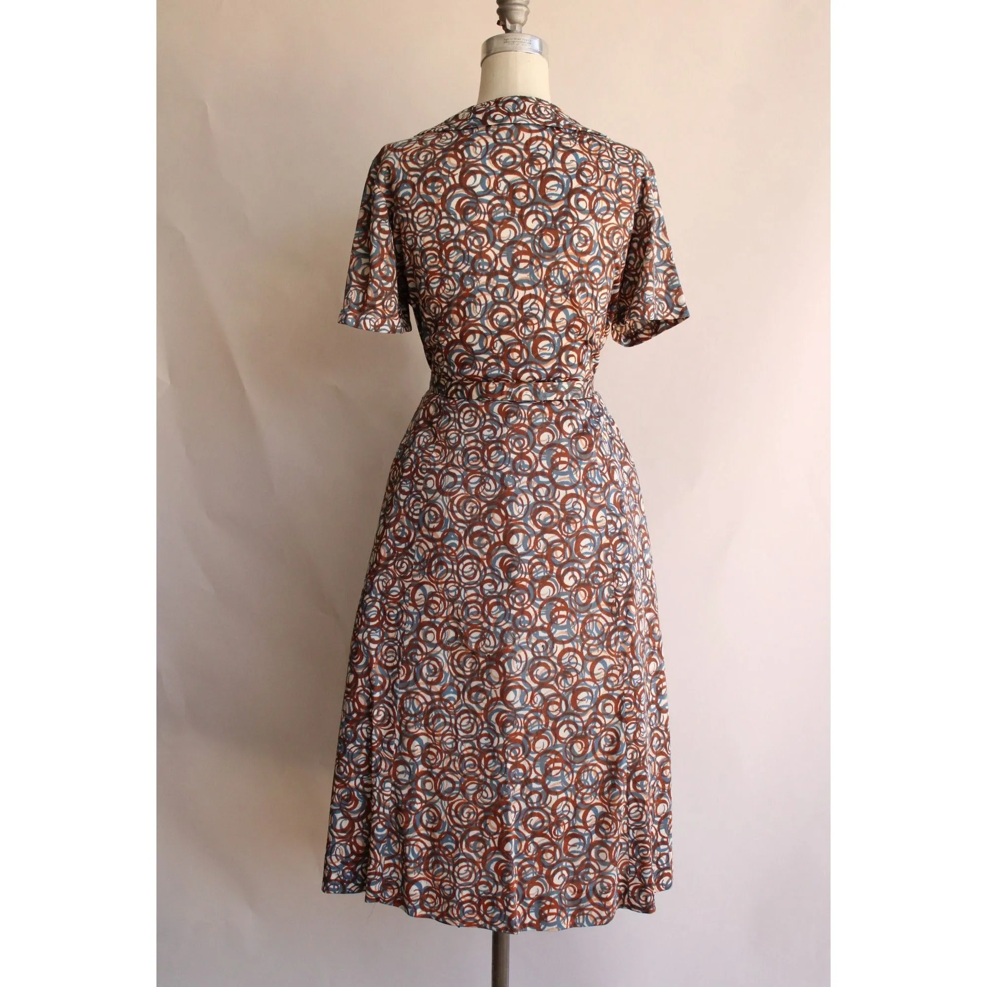 Vintage 1950s Dress with Belt By Berkshire Between Size