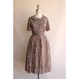 Vintage 1950s Dress with Belt By Berkshire Between Size