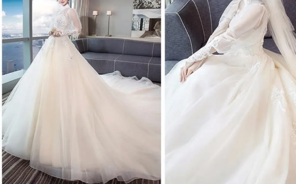 Vintage Long Sleeve Wedding Dresses