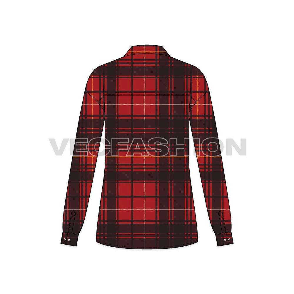 Women's Oversized Plaid Winter Shirt