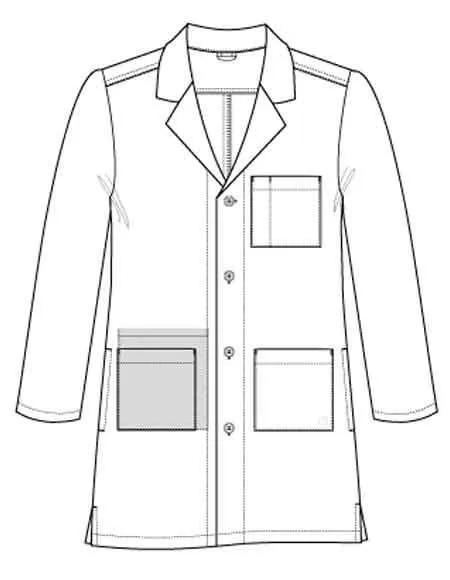 Wonderwink 42 Inch Men's Long Lab Coat