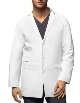 WonderWink Slate 34 Inch Men's Welt Pocket Lab Coat