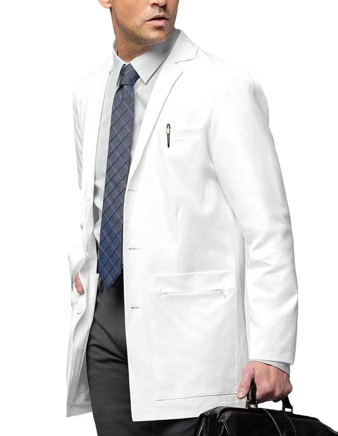 WonderWink Slate 34 Inch Men's Welt Pocket Lab Coat