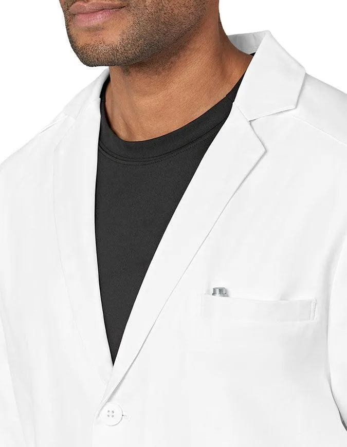 WonderWink Slate 34 Inch Men's Welt Pocket Lab Coat