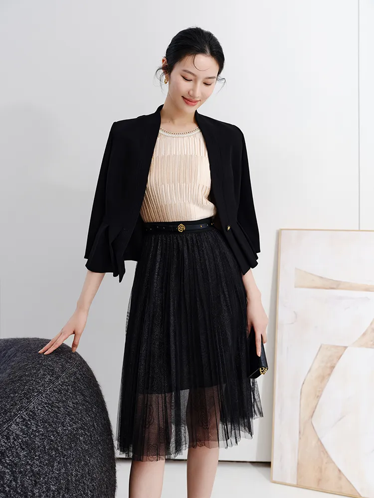 YAYING Jacquard Gradient Skirt